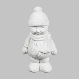 Ceramic Bisque Clark Snowman - Case of 6 Ceramic Bisque Clark Snowman - Case of 6